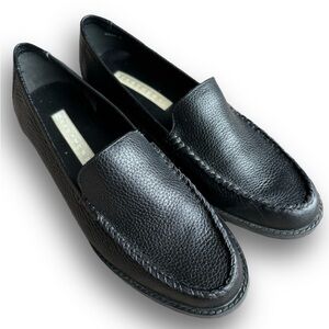 Partners Vintage Black Pebbled Leather Loafers Woman’s 7.5